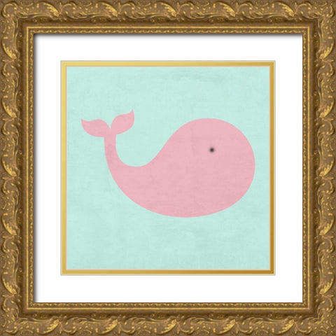 Whale Done Gold Ornate Wood Framed Art Print with Double Matting by Lewis, Sheldon