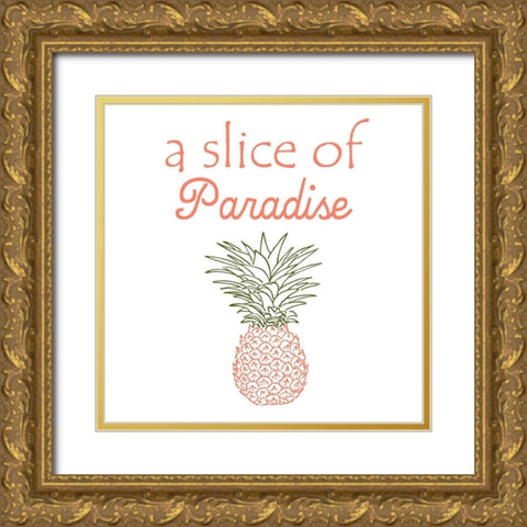 Paradise Gold Ornate Wood Framed Art Print with Double Matting by Lewis, Sheldon