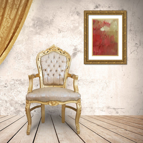 Burning Hot Gold Ornate Wood Framed Art Print with Double Matting by Butcher, Sarah