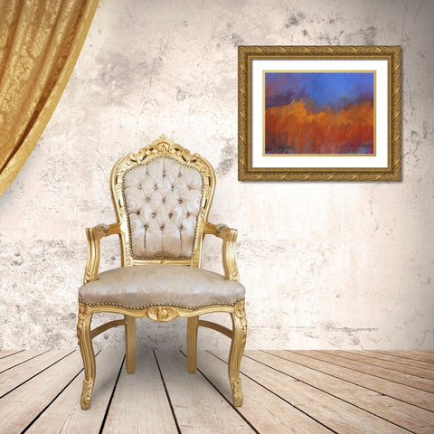 Burning Forest Gold Ornate Wood Framed Art Print with Double Matting by Butcher, Sarah