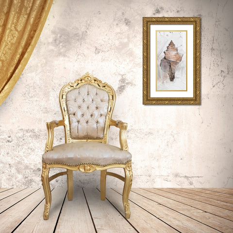 Shells Around The World 1 Gold Ornate Wood Framed Art Print with Double Matting by Butcher, Sarah