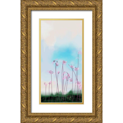 Mellow Meadow 2 Gold Ornate Wood Framed Art Print with Double Matting by Butcher, Sarah