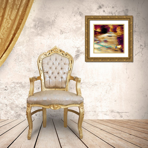 Shady View Walk Gold Ornate Wood Framed Art Print with Double Matting by Butcher, Sarah