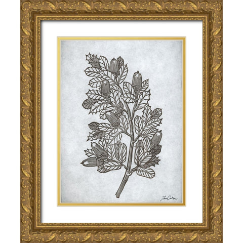 Oak Tree 2 Gold Ornate Wood Framed Art Print with Double Matting by Carlson, Tina