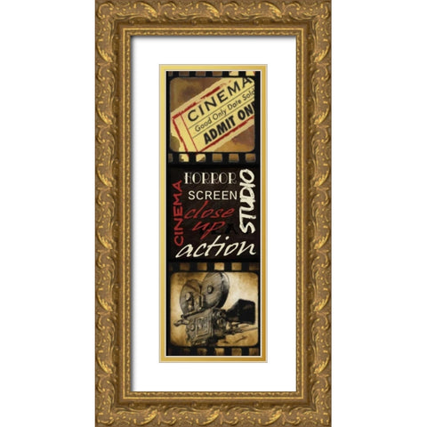 BOX  OFFICE I Gold Ornate Wood Framed Art Print with Double Matting by Greene, Taylor