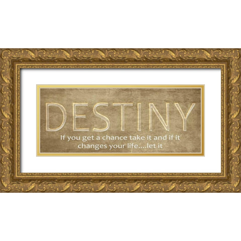 Destiny Gold Ornate Wood Framed Art Print with Double Matting by Greene, Taylor