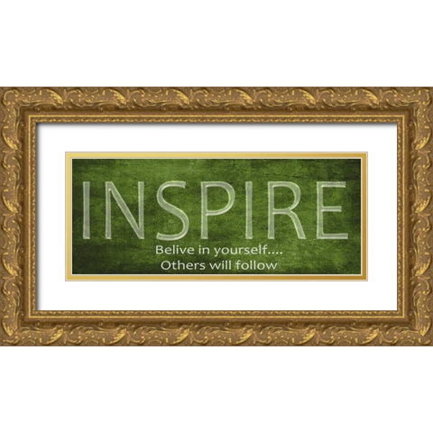 Inspire Gold Ornate Wood Framed Art Print with Double Matting by Greene, Taylor