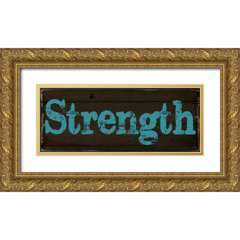 Strength 2 Gold Ornate Wood Framed Art Print with Double Matting by Greene, Taylor