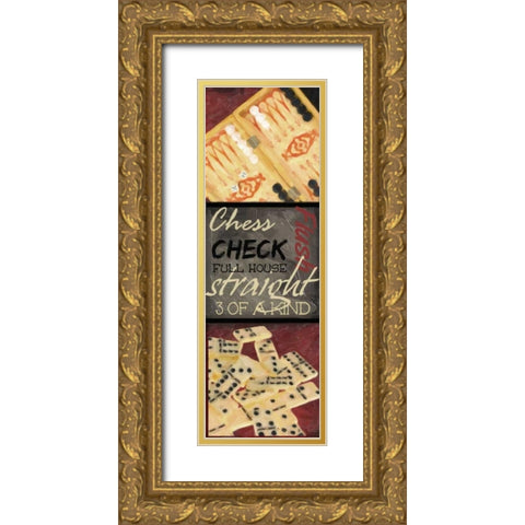 CLASSIC GAMES A Gold Ornate Wood Framed Art Print with Double Matting by Greene, Taylor