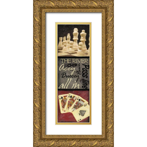 CLASSIC GAMES C Gold Ornate Wood Framed Art Print with Double Matting by Greene, Taylor
