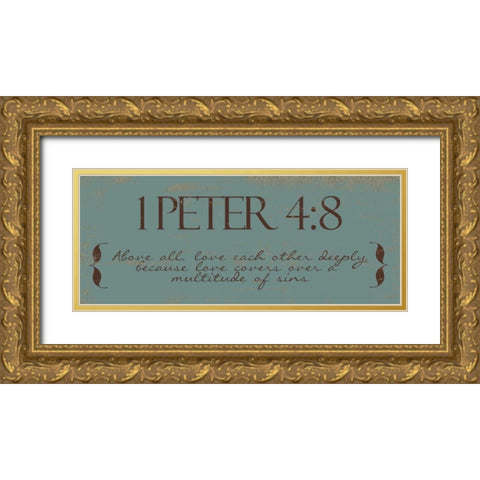 ABOVE ALL Gold Ornate Wood Framed Art Print with Double Matting by Greene, Taylor