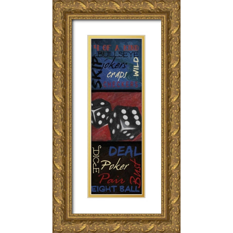 GAMING 9 PATCH 2 Gold Ornate Wood Framed Art Print with Double Matting by Greene, Taylor