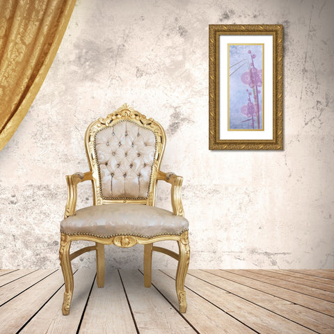 Orchids 1 Gold Ornate Wood Framed Art Print with Double Matting by Greene, Taylor