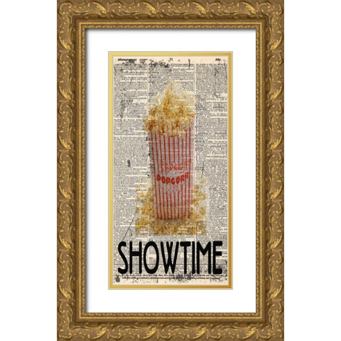 SHOWTIME Gold Ornate Wood Framed Art Print with Double Matting by Greene, Taylor