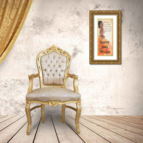 Praise Gold Ornate Wood Framed Art Print with Double Matting by Greene, Taylor