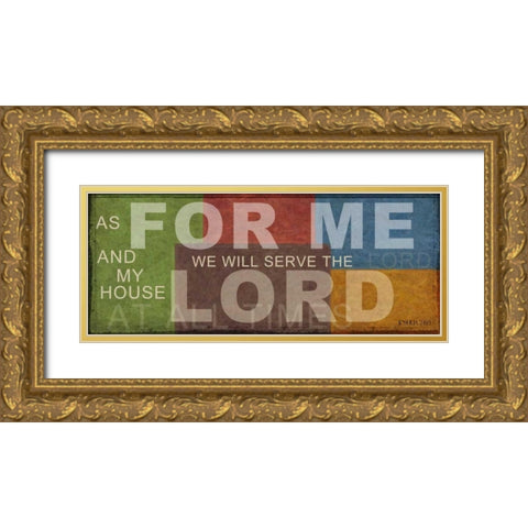 AS FOR ME A1 Gold Ornate Wood Framed Art Print with Double Matting by Greene, Taylor