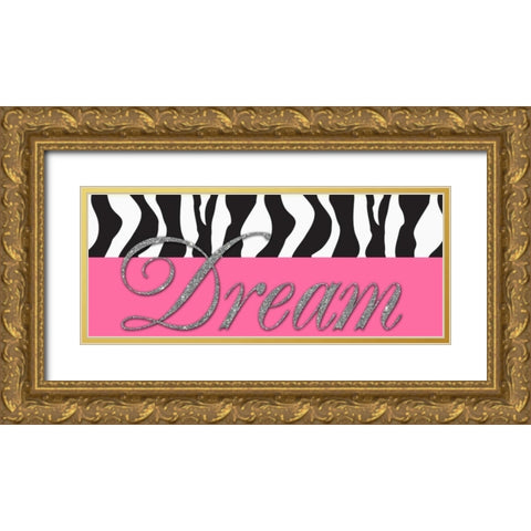 Dream Glitter Gold Ornate Wood Framed Art Print with Double Matting by Greene, Taylor