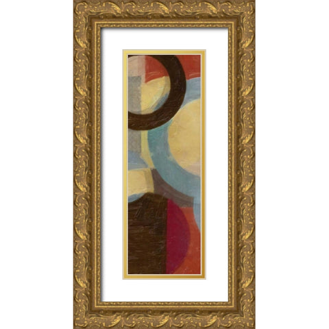 HALO WEAVE V Gold Ornate Wood Framed Art Print with Double Matting by Greene, Taylor