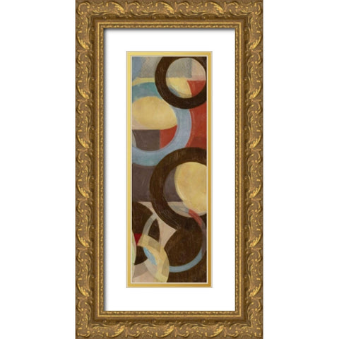 HALO WEAVE VII Gold Ornate Wood Framed Art Print with Double Matting by Greene, Taylor