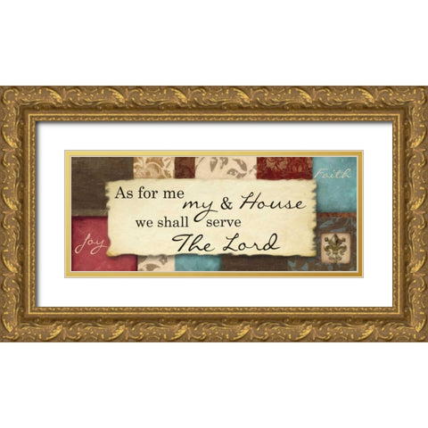 AS FOR ME Gold Ornate Wood Framed Art Print with Double Matting by Greene, Taylor