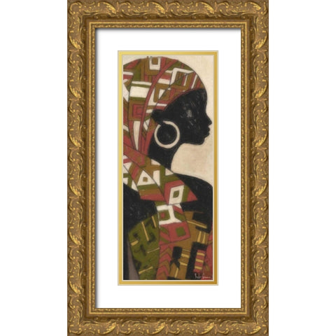 REGALITY PANEL I Gold Ornate Wood Framed Art Print with Double Matting by Greene, Taylor