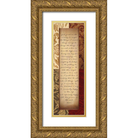 SERENITY Gold Ornate Wood Framed Art Print with Double Matting by Greene, Taylor