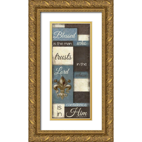Blessed Gold Ornate Wood Framed Art Print with Double Matting by Greene, Taylor