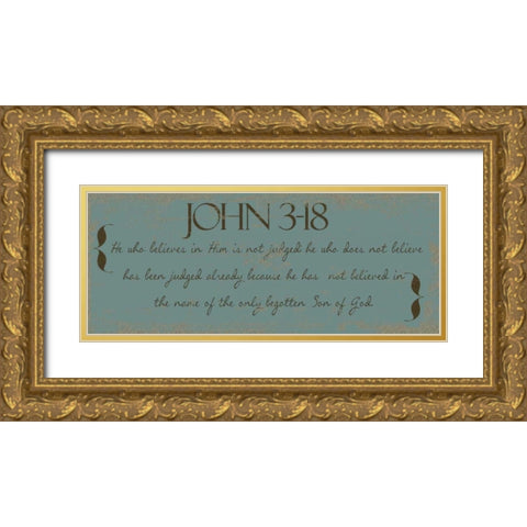 SON OF GOD Gold Ornate Wood Framed Art Print with Double Matting by Greene, Taylor
