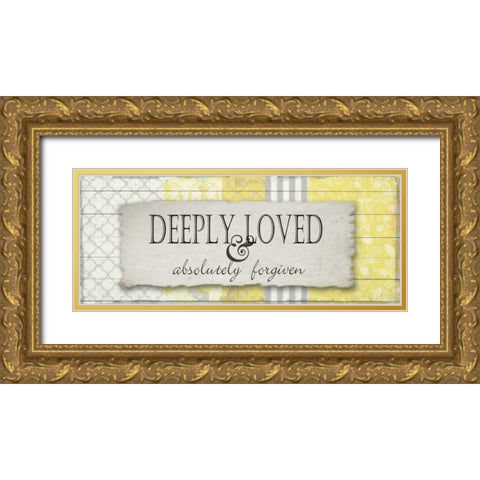 Deeply Loved Gold Ornate Wood Framed Art Print with Double Matting by Greene, Taylor