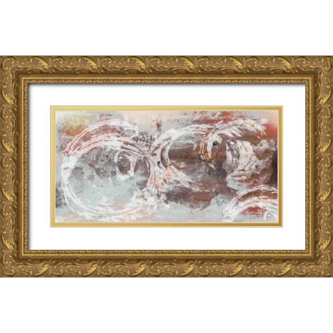 STROKES IN MOTION Gold Ornate Wood Framed Art Print with Double Matting by Greene, Taylor
