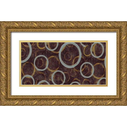 GOING IN CIRCLES Gold Ornate Wood Framed Art Print with Double Matting by Greene, Taylor