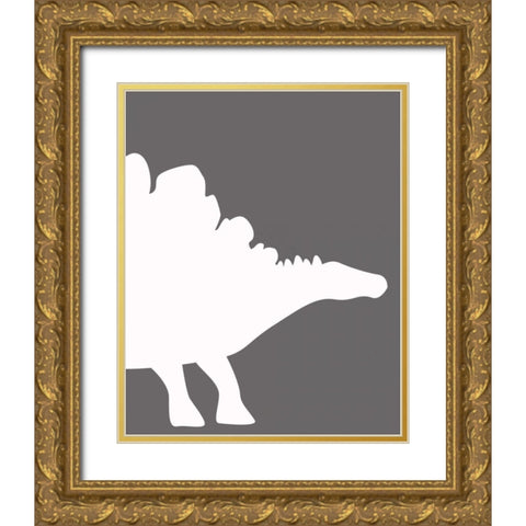 Dino 4 Gold Ornate Wood Framed Art Print with Double Matting by Greene, Taylor