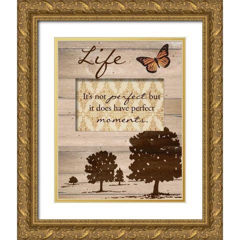 Life Gold Ornate Wood Framed Art Print with Double Matting by Greene, Taylor