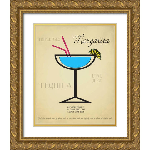 Margarita Gold Ornate Wood Framed Art Print with Double Matting by Greene, Taylor