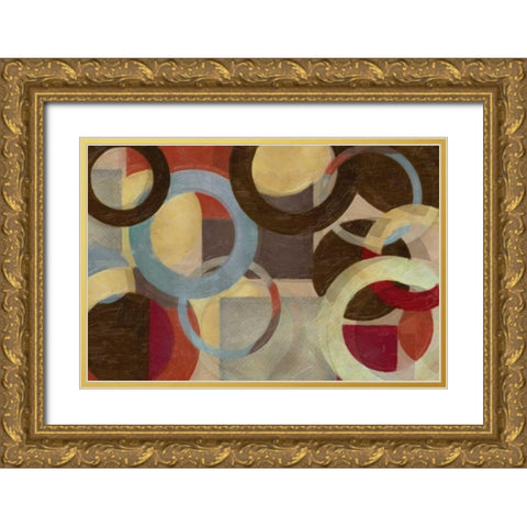 HALO WEAVE Gold Ornate Wood Framed Art Print with Double Matting by Greene, Taylor