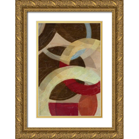 HALO WEAVE III Gold Ornate Wood Framed Art Print with Double Matting by Greene, Taylor