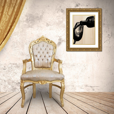 The Pour Gold Ornate Wood Framed Art Print with Double Matting by Greene, Taylor