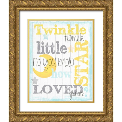 Twinkle 1 Gold Ornate Wood Framed Art Print with Double Matting by Greene, Taylor