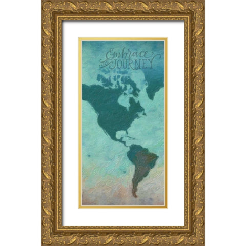 Destinations 2 Gold Ornate Wood Framed Art Print with Double Matting by Greene, Taylor