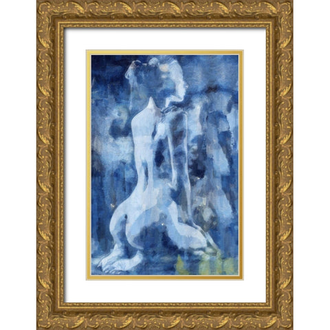 Solitude Gold Ornate Wood Framed Art Print with Double Matting by Greene, Taylor