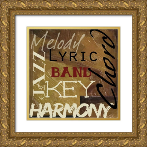 JAMMING  I-NO BLUR 2 Gold Ornate Wood Framed Art Print with Double Matting by Greene, Taylor