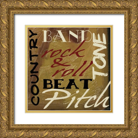 JAMMING  I-NO BLUR  6 Gold Ornate Wood Framed Art Print with Double Matting by Greene, Taylor