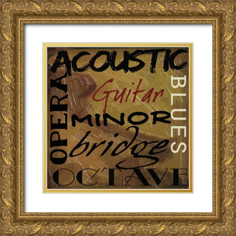 JAMMING  I-NO BLUR 8 Gold Ornate Wood Framed Art Print with Double Matting by Greene, Taylor