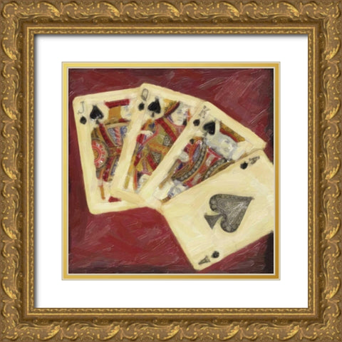 CLASSIC CARDS Gold Ornate Wood Framed Art Print with Double Matting by Greene, Taylor