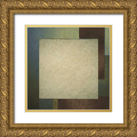 Contemporary Border 2 Gold Ornate Wood Framed Art Print with Double Matting by Greene, Taylor