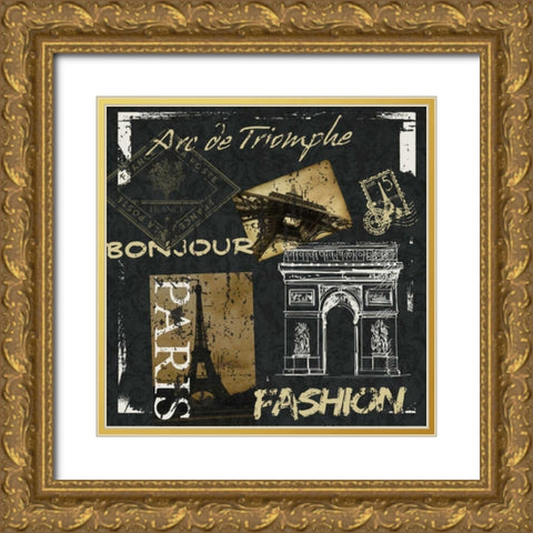 Travel II Gold Ornate Wood Framed Art Print with Double Matting by Greene, Taylor