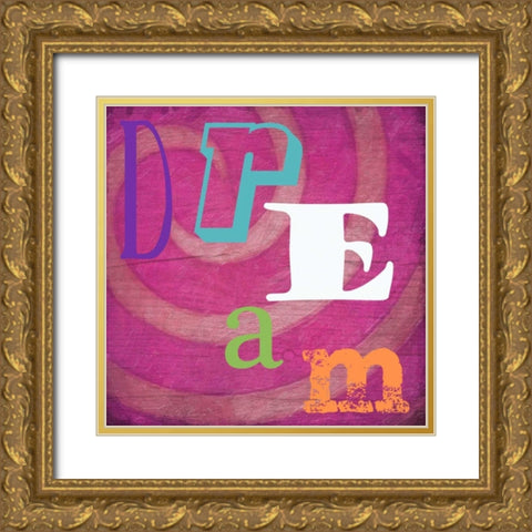 DREAM Gold Ornate Wood Framed Art Print with Double Matting by Greene, Taylor