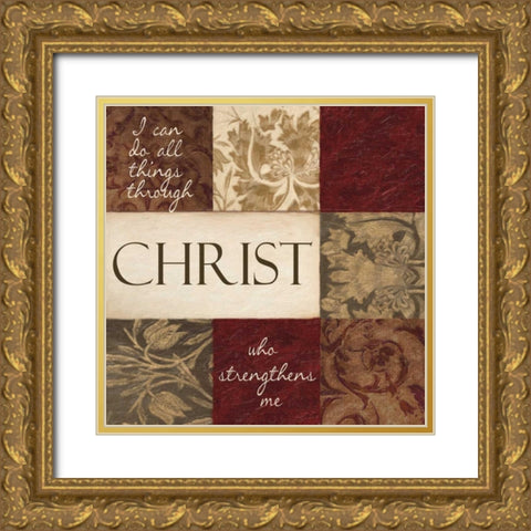 I CAN DO ALL THINGS 3 Gold Ornate Wood Framed Art Print with Double Matting by Greene, Taylor