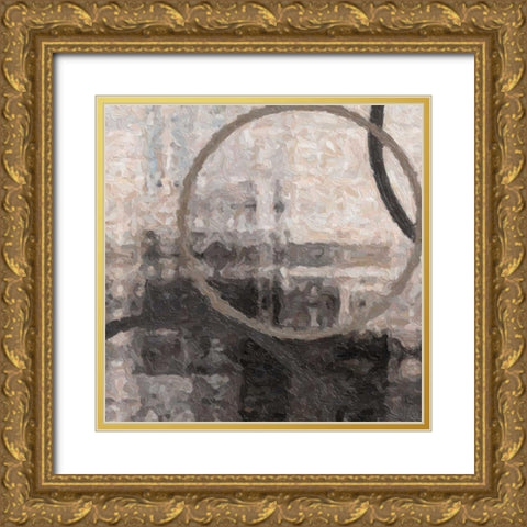 COMPRESSION II Gold Ornate Wood Framed Art Print with Double Matting by Greene, Taylor