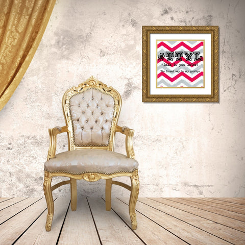 TTYL Gold Ornate Wood Framed Art Print with Double Matting by Greene, Taylor